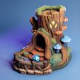 treestump_mmf2.jpg Torre de dados de coto de árvore de fantasia