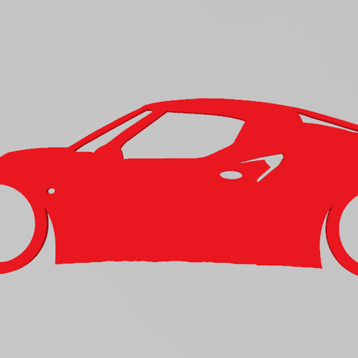 Alfa Romeo 4C keychain 3D model