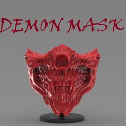 untitled.94.jpg STL file Demon Mask (Covid19)・3D print object to download