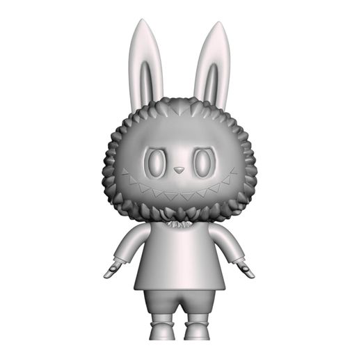 Labubu-3D-Print-Model2.jpeg 🌼 Labubu 3D Print Model – Whimsical Character Statue 🐰