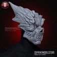 Kaiju_No_8_Half_Mask_Jujutsu_Kaisen_3D_Print_Model_STL_File_03.jpg Kaiju No 8 Half Mask Cosplay - Kafka Hibino Monster 8