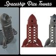 4052213b-b0aa-4ee8-9ed4-67e96f4cd5ab.jpg Spaceship / Rocket Dice Tower (with Improved Dice Loading)