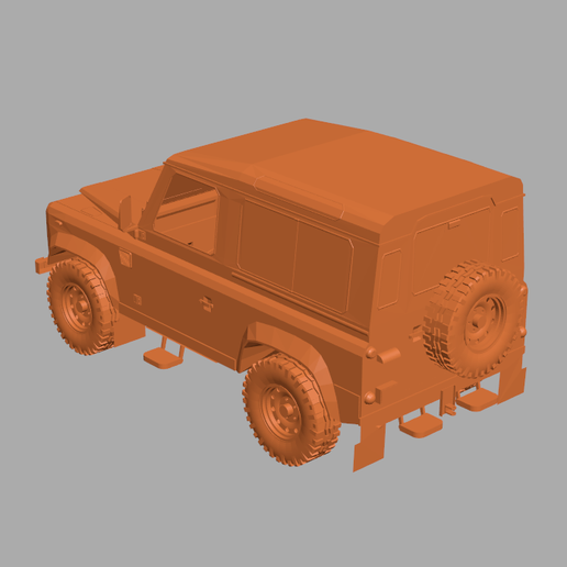 STL file Land Rover Defender 90 1986 🏠 ・Model to download and 3D print ...