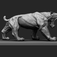 1.png Smilodon or Sabertooth tiger 3D print model