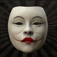 11.jpg Geisha Mask Anime Mask 3D print model