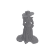 VZAGqmkH.png Regal Figure – Flowing Gown with Gold Embroidery | Fantasy Queen | Tabletop RPG STL