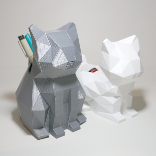1.png STL file Polycats (Desk Pets)・Model to download and 3D print, Atomicosstudio