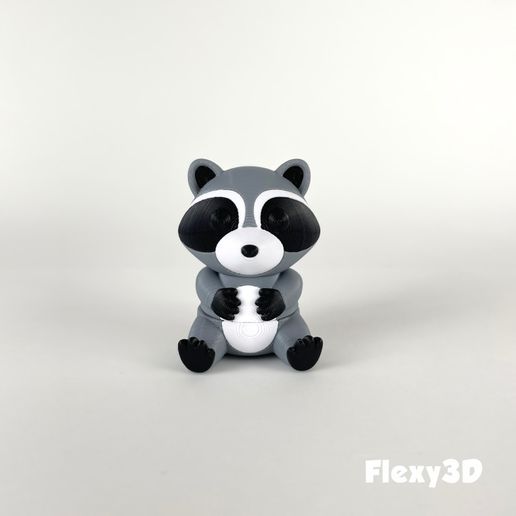 🦝 Articulated Raccoon・ STL File for 3D printing・Cults