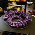 Kristalldrache, bewegliches Flexi-Wackeltier, Druck an Ort und Stelle, Fantasy