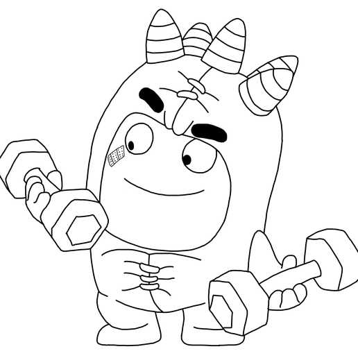 👾 Oddbods Coloring・ 3D File for 3D printing and Papercraft & Origami・Cults