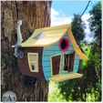 004.jpg Fichier 3D Tooned Birdhouse - La cabane !・Plan à imprimer en 3D à télécharger