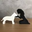 WhatsApp-Image-2023-01-06-at-10.12.01.jpeg Girl and her Pit bull (wavy hair) for 3D printer or laser cut