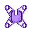 Frame - ESP-FLY Micro Drone.stl ESP-FLY - an ESP32 Micro Drone | Body/Frame (3D Design STL files)