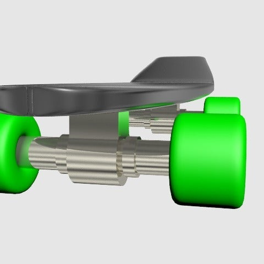 Download free STL file skateboard spinning wheels • Model to 3D print