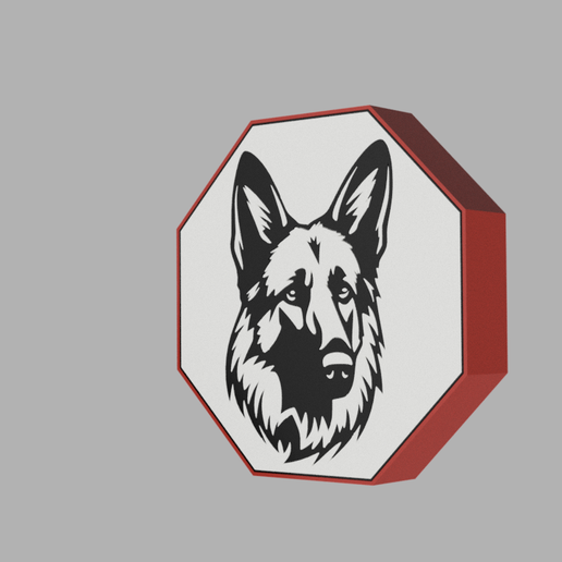 🐶 3D Dog Lamp - Modern Lighting Decoration (Octagonal Format)