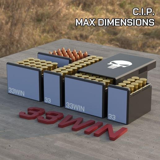 BBOX AMMO BOX .33 Win. AMMUNITION STORAGE 10/20/25/50 ROUNDS CRATE ORGANIZER 33 Win