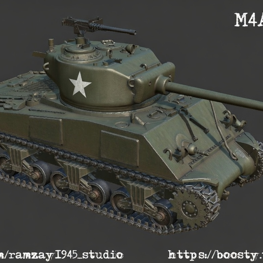 M4A2 (76)W US WWII medium tank 1:100