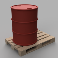Bild.png Euro pallet with Oil barrel 1:14