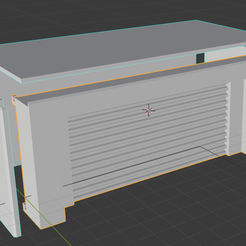 exploded.png Free STL file Garage storage unit building for wargaming terrain・3D print object to download