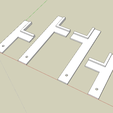 TroodonBedBrackets0.png Vivedino Troodon 400 Flexplatte Ausrichtungshalterungen