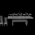 Shapr-Image-2022-10-10-090127.png Archivo 3D Mesa y sillas de comedor Star Wars Bespin Cloud City para figuras de 3,75" y 6・Diseño de impresión en 3D para descargar