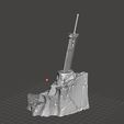 full 2.jpg Fichier STL gratuit L'épée Buster sur le rocher・Modèle pour imprimante 3D à télécharger