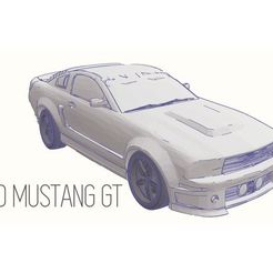 13a33a39a1097a7fb2f6dc1e83a75689_preview_featured.jpg STL-Datei Ford Mustang GT - Model 1:64 kostenlos・Modell für 3D-Druck zum herunterladen