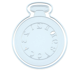 sat.png STL file Clock - Cookie cutter・3D printing design to download