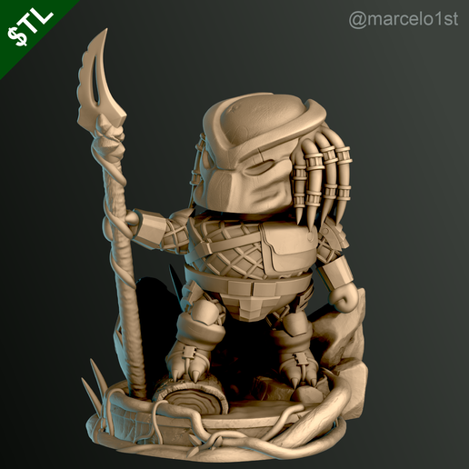 Predador_07.png The Hunter - Prey Cute Statue