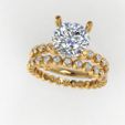 33.jpg Free STL file Ring- Wedding and band・3D printable design to download