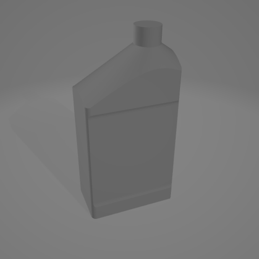 1/10 Scale Quart Oil Bottle 3D model