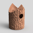 3.png Natural Looking Log Bird House (No Support)