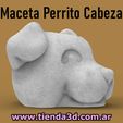maceta-perrito-cabeza-2.jpg Doggie Head Flowerpot