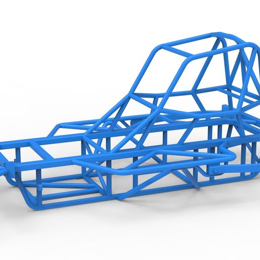 Frame of BriSCA Micro Formula 2 Stock Car (1:16 Scale)