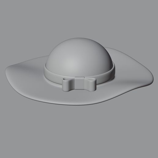 👩 Woman hat Straw Hat・ STL File for 3D printing・Cults