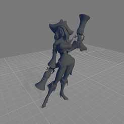 Miss-Fortune.png STL file Miss Fortune League Of Legends・Design to download and 3D print
