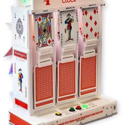 PlayingCardClock.jpg Free 3D file Playing Card Clock・3D printing design to download