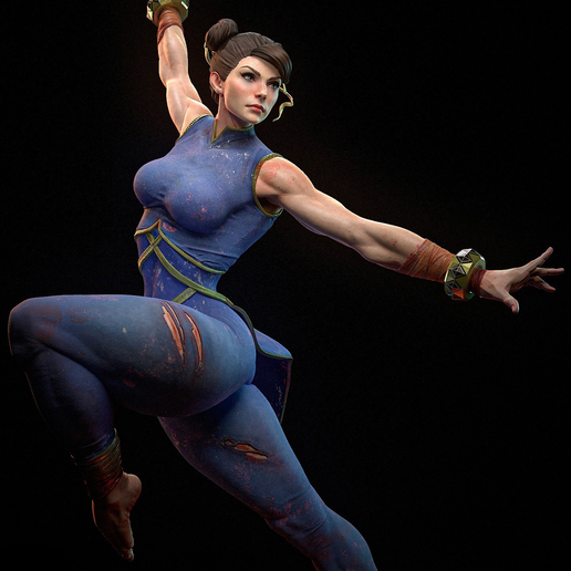 🎲 Chun Li - Street Fighter・ STL File for 3D printing・Cults