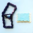 IMG_20180412_141737322.jpg Plaque cookie cutter - cookie cutter plate or fondant - retro vintage