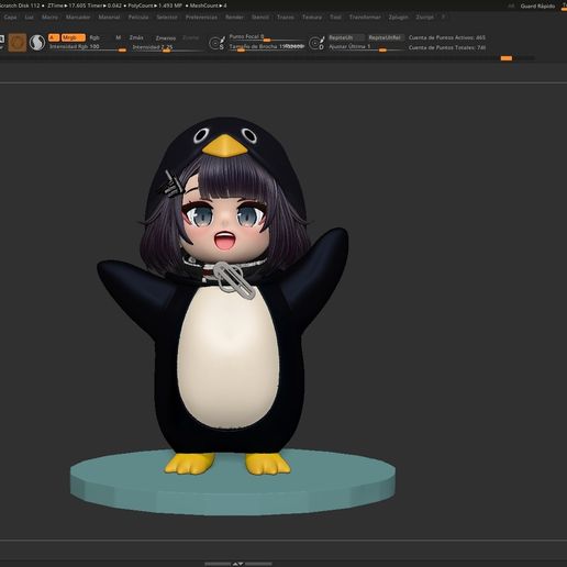 🐧 グガグガペンギンSTL｜GUGA STUDIO GKのバイラルレジンフィギュア
