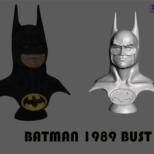 Batman_1989.JPG Download STL file Batman 1989 Bust (Michael Keaton) • 3D printing design, 3DWP