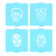 1.png Marvel stencil set of 4 for Coffee and Baking