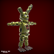 4.png SPRINGTRAP FIVE NIGHTS AT FREDDY'S / PRINT-IN-PLACE WITHOUT SUPPORT