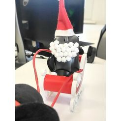 IMG_20211209_124648.jpg Fichier 3D gratuit Traîneau du Père Noël bicolore - facile à imprimer・Modèle pour imprimante 3D à télécharger