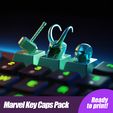TemplateCults_MarvelKeycaps.jpg Thor, Loki and IronMan Keycaps 3D Mechanical Keyboard