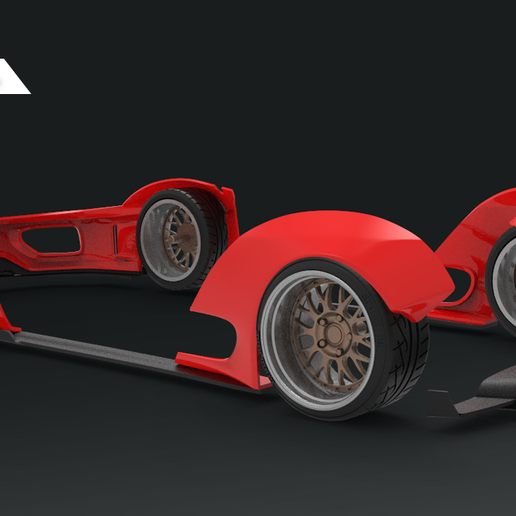 👾 1/24 F360 LBWK SYS WIDEBODYKIT FOR TAMIYA・ 3D File for 3D printing・Cults