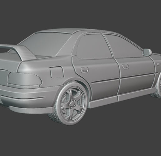 🌆 1/64 subaru impreza wrx gc8 sedan・ STL File for 3D printing・Cults