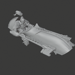 01.png GOLDEN SPACE WARRIOR FALCON JETBIKE - 28MM MINIATURE - TABLETOP WARGAME