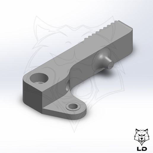 LD Extruder Arm MK1.jpg STL file Extruder Coupling MK1・3D printing idea to download, Lobo_Dorado_3D