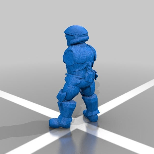 28mm ODSTs x5 (no arms) 3D model